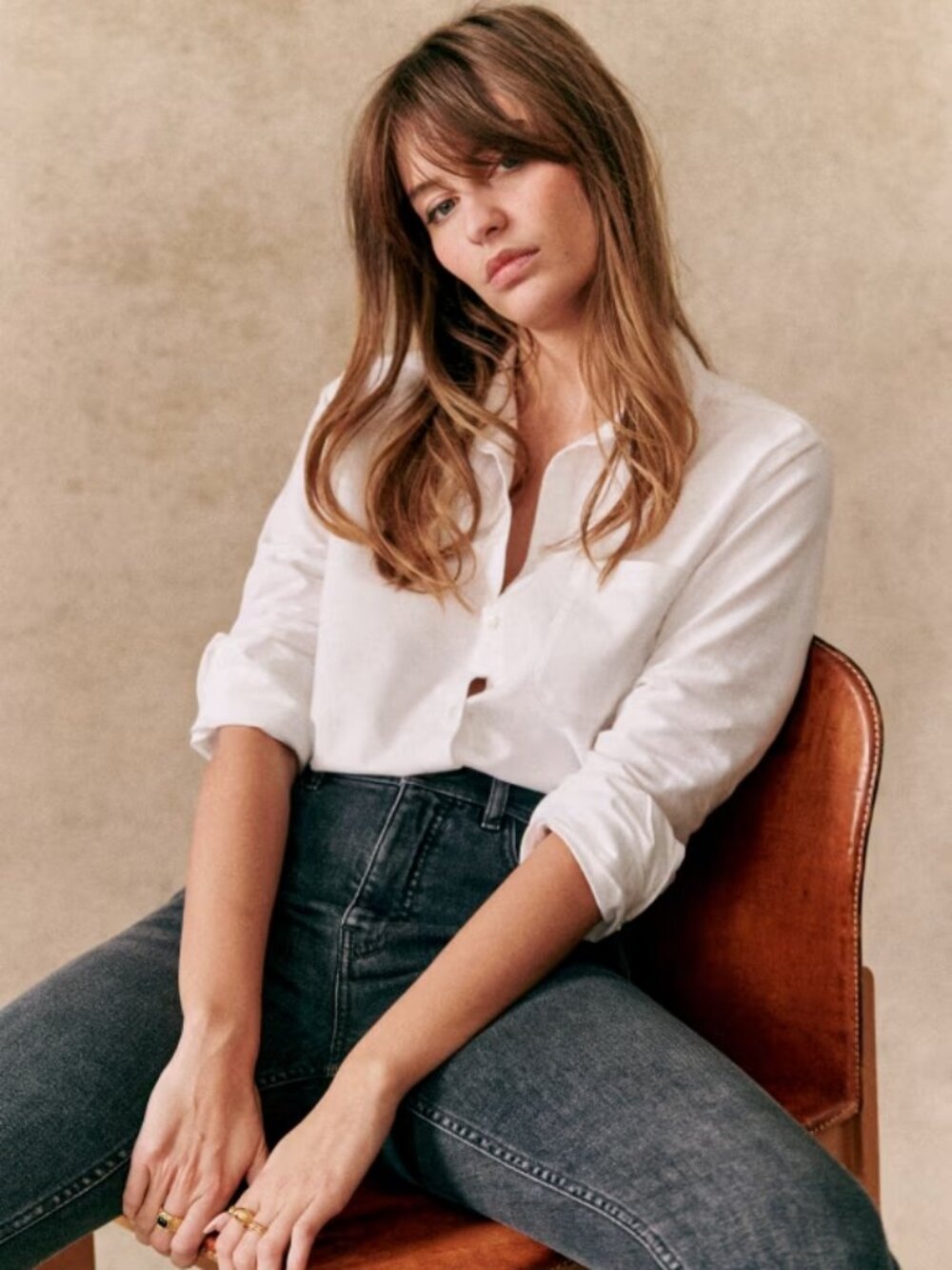 Sezane Tomboy Shirt size 36 US size 4